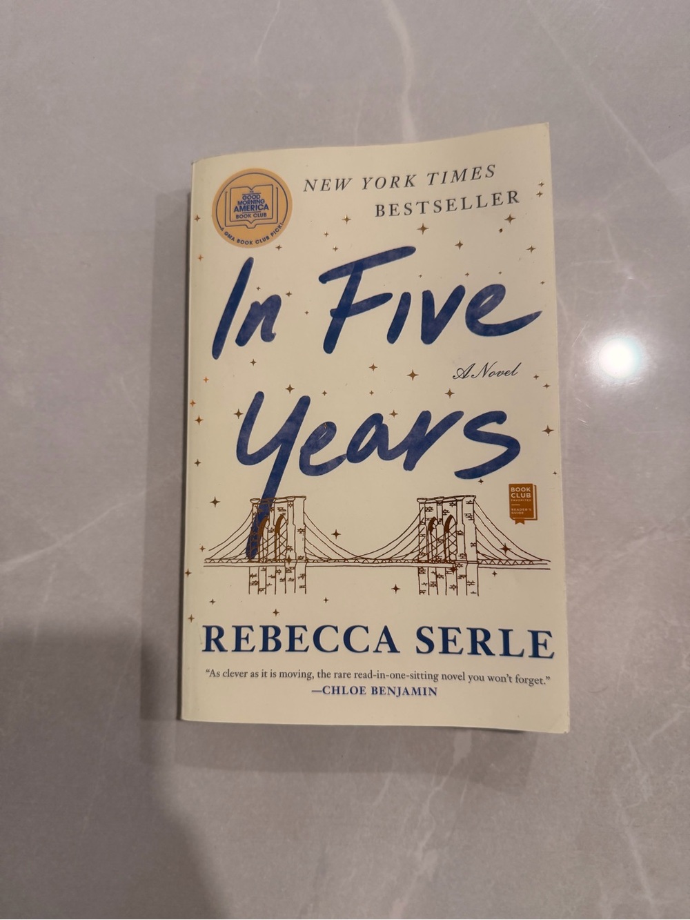 In five years book